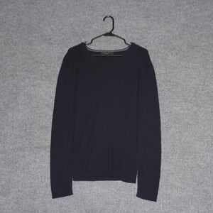 Rag & Bone New York‎ Navy V Neck Mens Long Sleeve Sweater Size L Merino Wool